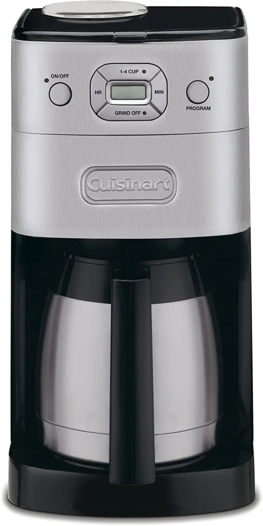 Cuisinart makes the best burr grinder coffee maker, for the freshest brewed coffee with the least amount of work