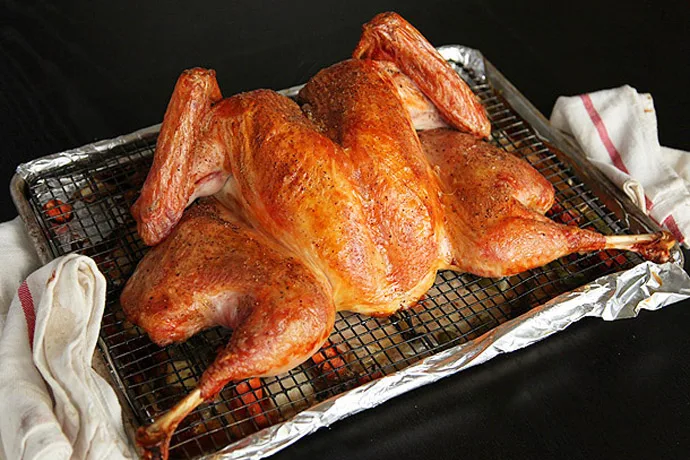 How to satchcock a turkey to cook a whole bird in about an hour! | Serious Eats