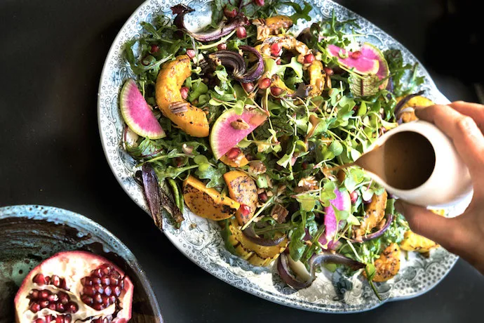Colorful fall salads to brighten your Thanksgiving table or really, any table.