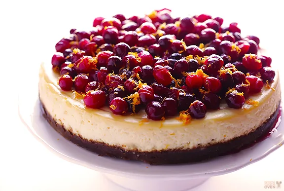 A showstopper holiday cheesecake recipe: Cranberry Orange Cheesecake | Gimme Some Oven