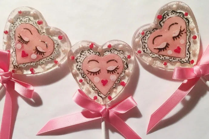 Remarkably gorgeous, whimsical homemade lollipops from A Secret Forest on Etsy