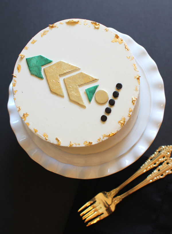 Great tips on how to use fondant and gold foil for a cool birthday cake idea for tweens or teens | A Subtle Revelry Great tips on how to use fondant and gold foil for a cool birthday cake idea for tweens or teens | A Subtle Revelry
