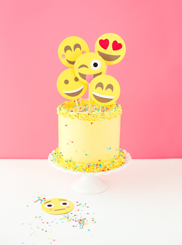 This emoji cake is a cool birthday cake idea for tweens and teens obsessed with texting. Which is all of them, right? | A Subtle Revelry This emoji cake is a cool birthday cake idea for tweens and teens obsessed with texting. Which is all of them, right? | A Subtle Revelry