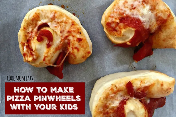 How to make pizza pinwheels with kids. A kitchen project that keeps them busy—then dinner's done! | Cool Mom Eats