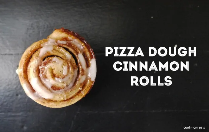 The easiest ever shortcut recipe: How to make Pizza Dough Cinnamon Rolls | Cool Mom Eats
