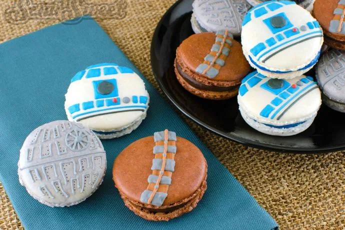 May the Fourth be with you. Celebrate with these DIY Star Wars Macarons! | SemiSweet