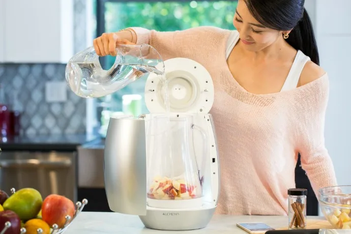 The ALCHEMA turns your fruit into booze. It’s like a juicer, with benefits.