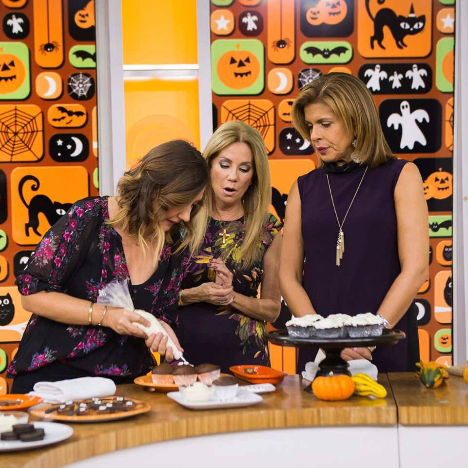 Stacie Billis of coolmomeats.com making Halloween treats for Hoda + Kathie Lee on TODAY!