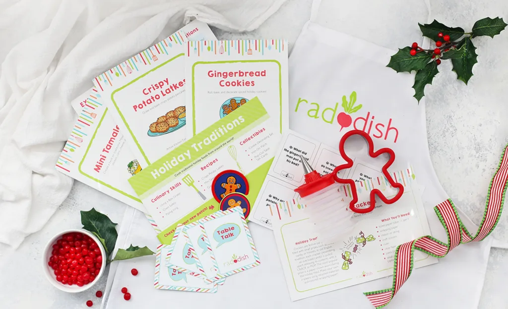 Raddish Kids culinary box subscription gift gets kids cooking and learning