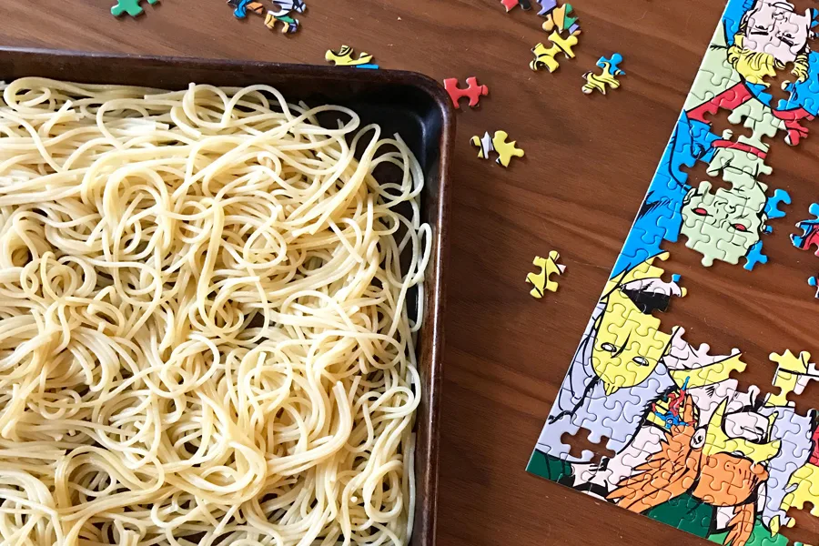 7 tips to make weeknight cooking go way faster: Cook pasta ahead of time - learn how at Cool Mom Eats