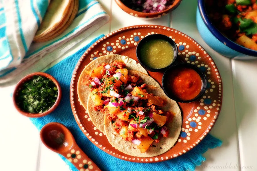 Cool Mom Eats weekly meal plan: 5 simple, delicious, family-friendly recipes for your busy week, including these super simple tacos al pastor at La Cocina de Leslie