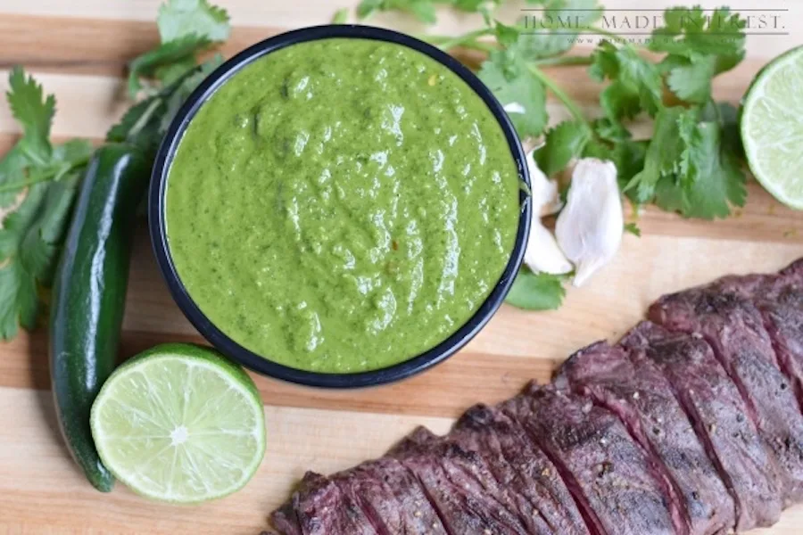 Our Father's Day meal plan revolves around one awesome Simple Chimichurri Sauce that works for the carnivore or vegetarian Dad in your life. | Homemade Interest