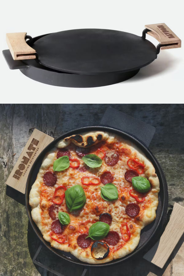 Gourmet Father's Day Gifts: Cool Mom Eats Father's Day gift guide | IRONATE Stove Top Pizza Cooker