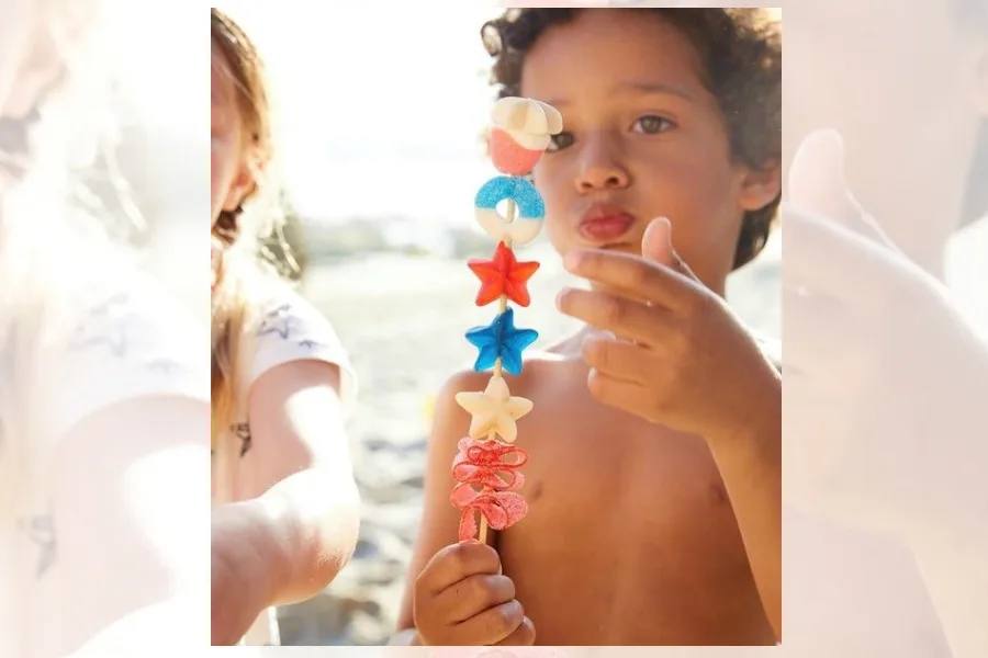 Last minute Fourth of July treats | Candy kebabs at Super Make It