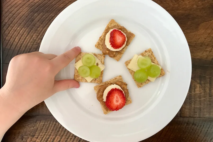 Easy snack idea for kids: Creative, healthy ways to top crackers for kids at Cool Mom Eats | Photo © Jane Sweeney for CME