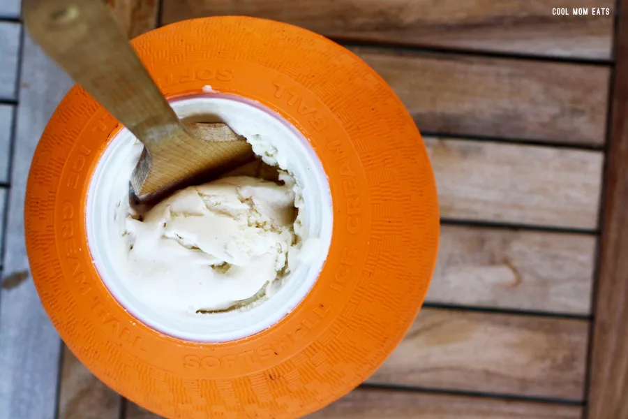 Making homemade ice cream with the YayLabs SoftShell Ice Cream Ball was one of the kids' favorite summer activities.| © Jane Sweeney for Cool Mom Eats