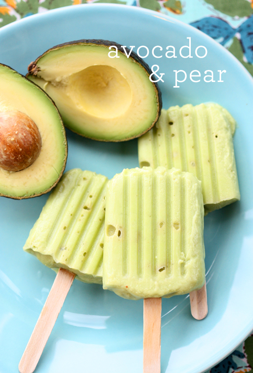 Low sugar teething snacks: Avocado Pear Popsicles | The Spunky Coconut Low sugar teething snacks: Avocado Pear Popsicles | The Spunky Coconut