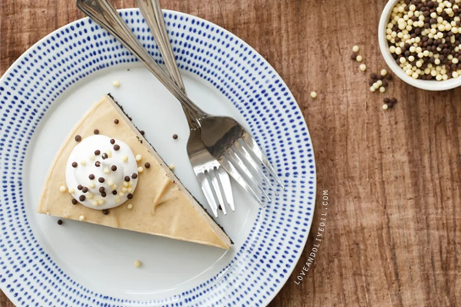 On our list of the best no-bake cake recipes for summer? This slice of banana peanut butter heaven at Love and Olive Oil