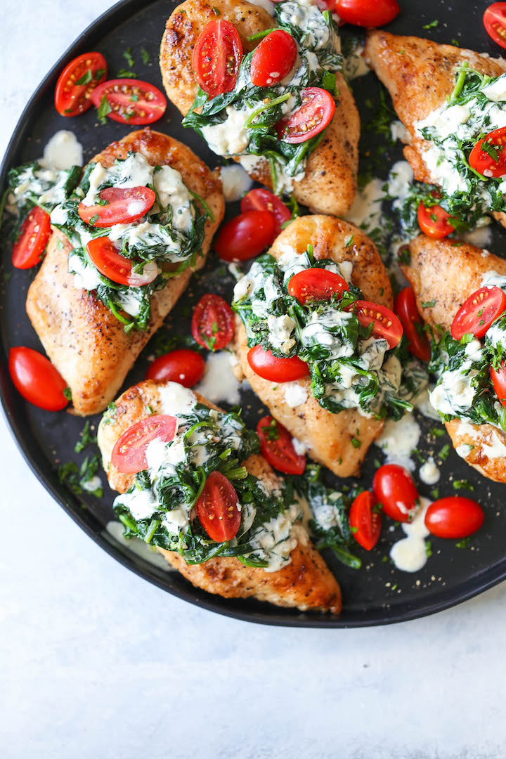 Cool Mom Eats weekly meal plan: Chicken Florentine with White Wine Cream Sauce | Damn Delicious