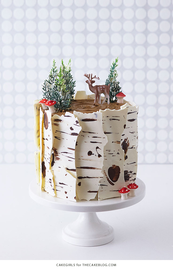Ways to make over a store-bought cake: Birch Log Cake | The Cake Blog