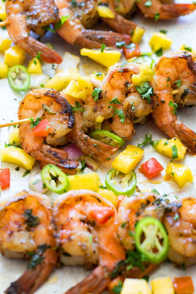 Cool Mom Eats weekly meal plan: Pan Seared Shrimp with Tropical Salsa at Real Food by Dad