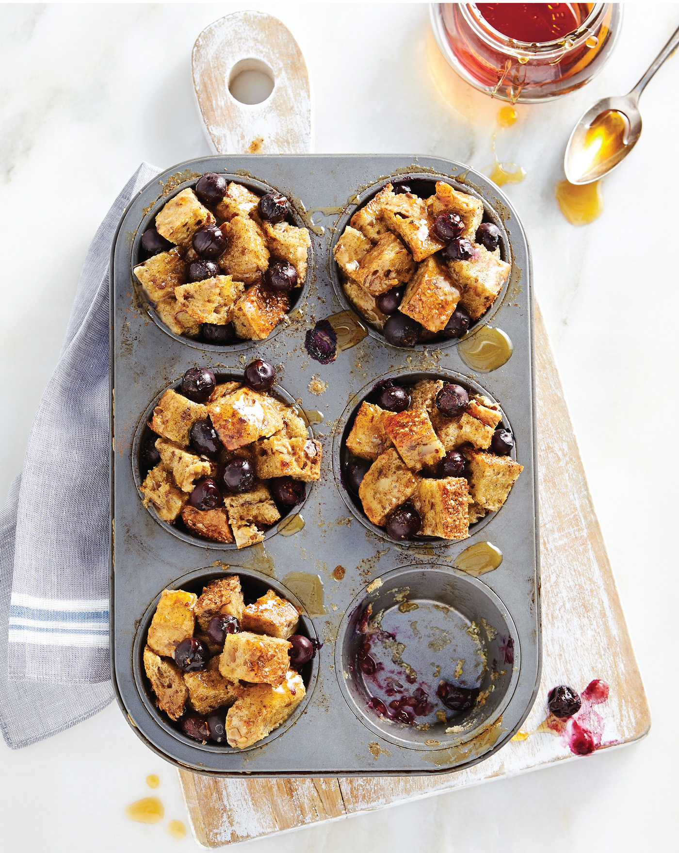 Blueberry Pie French Toast Muffins from The School Year Survival Cookbook | review on Cool Mom Eats