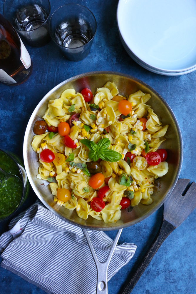 Cool Mom Eats weekly meal plan: Summer Tortellini Salad at Hip Foodie Mom