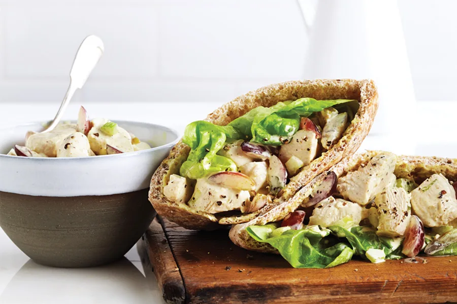 Curried Chicken Grape Pockets from The School Year Survival Cookbook | review on Cool Mom Eats