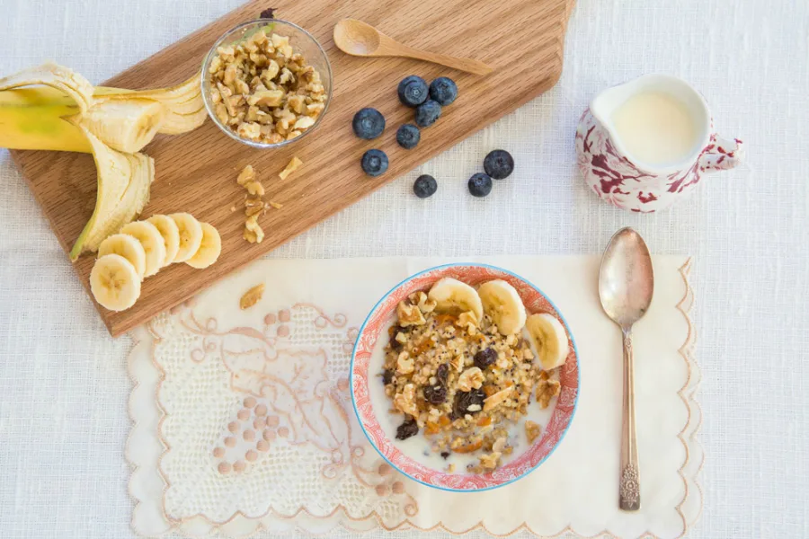 We found 4 fantastic Instant Pot breakfast recipes, including this  Poppy Seed Carrot Cake Instant Oatmeal at Clean Food Dirty Girl, that are helping us master mornings! Make now and reheat later for the win! | Cool Mom Eats