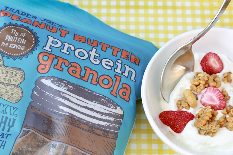 New products to pick up at Trader Joe's this month: Peanut Butter Protein Granola | Cool Mom Eats