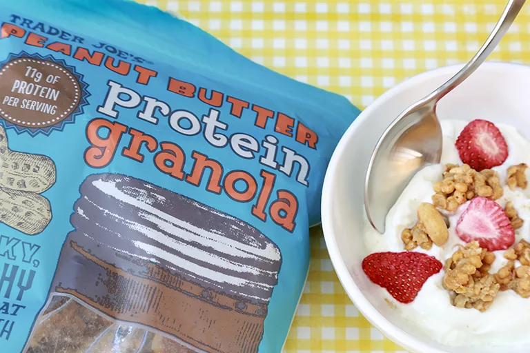 New products to pick up at Trader Joe's this month: Peanut Butter Protein Granola | Cool Mom Eats