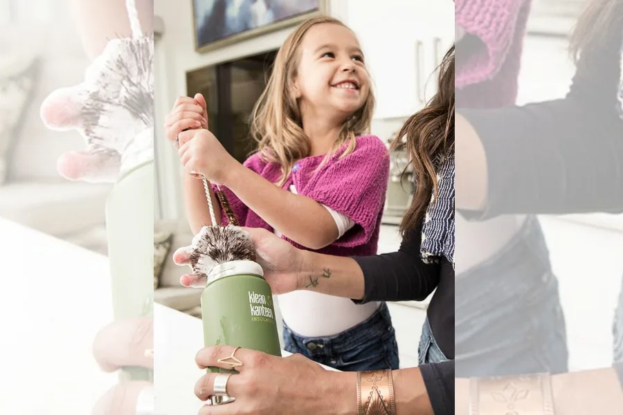 Unexpected ways to clean a water bottle: Kleen Kanteen brushes | Cool Mom Eats