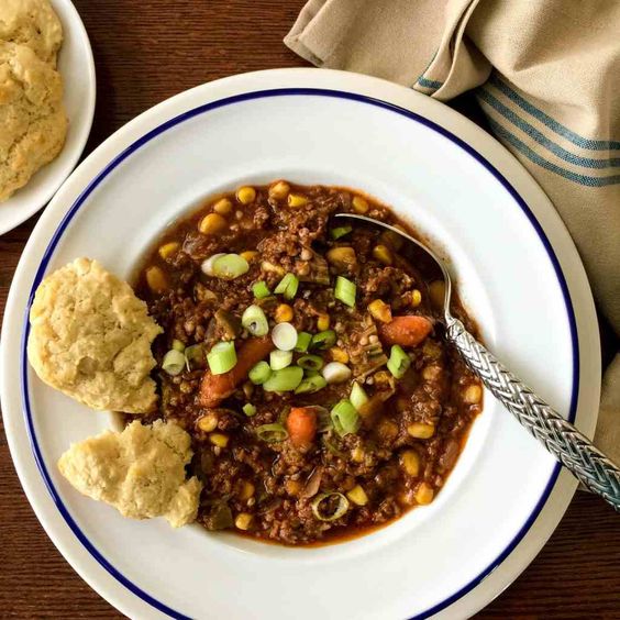 5 genius ways to use frozen vegetables for faster, easier weeknight dinners: Pressure Cooker Hamburger Stew | Two Sleevers