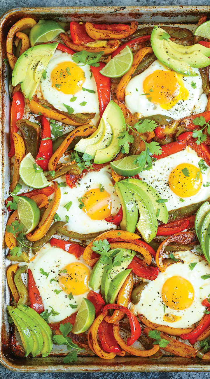 Sheet pan breakfast recipes: Sheet Pan Breakfast Fajitas | Damn Delicious
