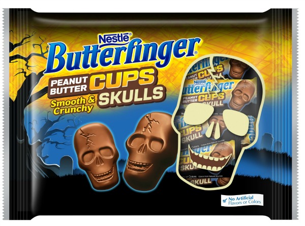 All the new halloween candy that you have to try for Halloween 2017! Butterfinger Peanut Butter Cup Skulls | Cool Mom Eats