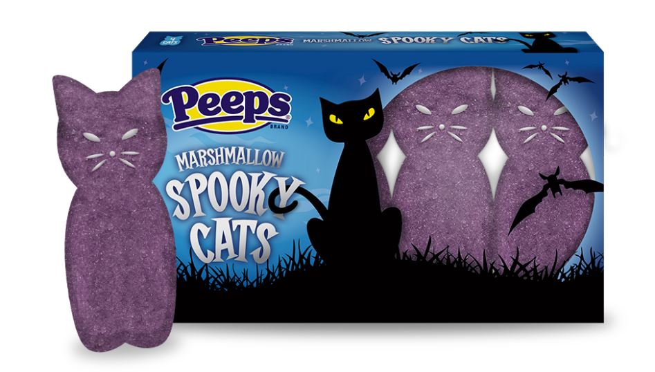 Allergy-free Halloween candy guide at Cool Mom Eats: New for Halloween and safe for all (except those with a dairy allergy due to potential cross contamination) Peeps Marshmallow Spooky Cats