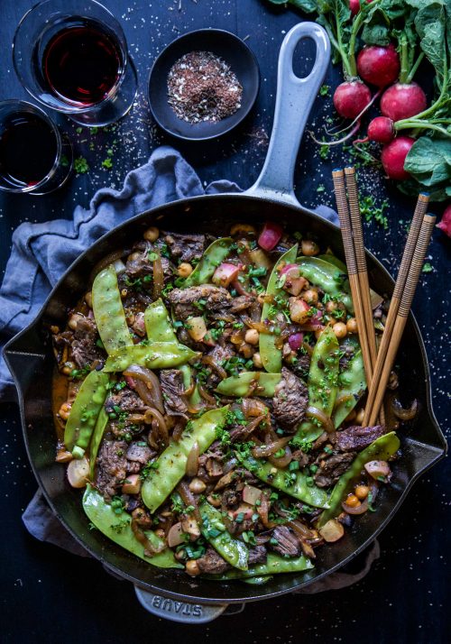 Cool Mom Eats weekly meal plan: Za'atar Short Rib Stir Fry at Climbing Grier Mountain