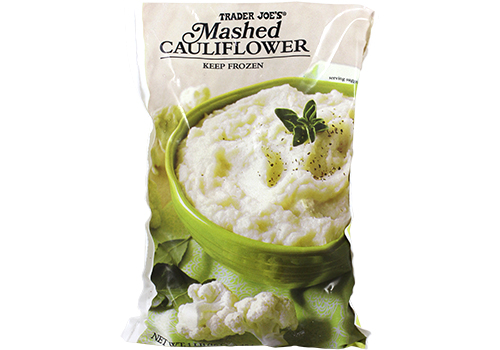 All the Trader Joe's products to grab for easier Thanksgiving cooking: Frozen Mashed Cauliflower | featured at Cool Mom Eats