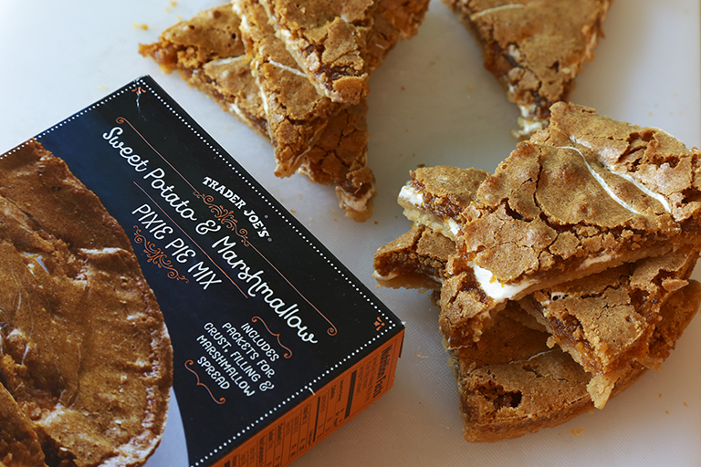 All the Trader Joe's products to grab for easier Thanksgiving cooking: Sweet Potato and Marshmallow Pixie Pie Mix | featured at Cool Mom Eats
