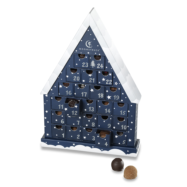 Food advent calendars: Truffle Advent Calendar | Moonstruck Chocolate Co. 