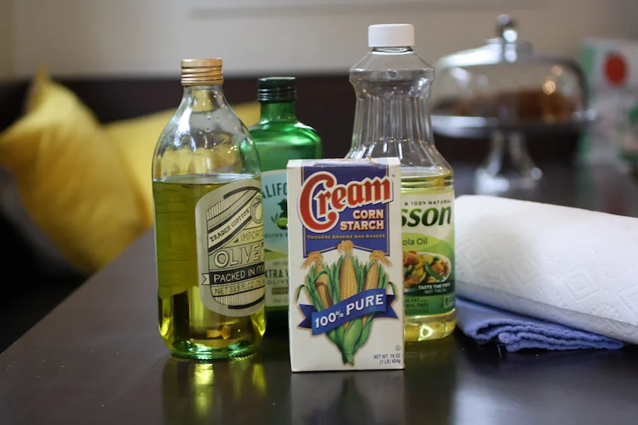 The best way to clean a cooking oil spill – no special cleaners required! | Jane Sweeney for Cool Mom Eats