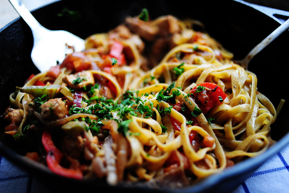 Cool Mom Eats weekly meal plan: Cajun chicken (or leftover turkey?!) Pasta at Pioneer Woman