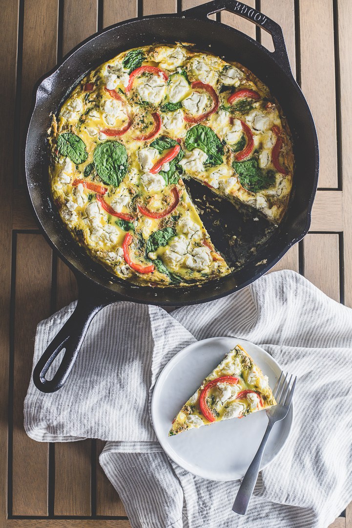 Cool Mom Eats weekly meal plan: Spinach and Goat Cheese Frittata | Mash & Spread