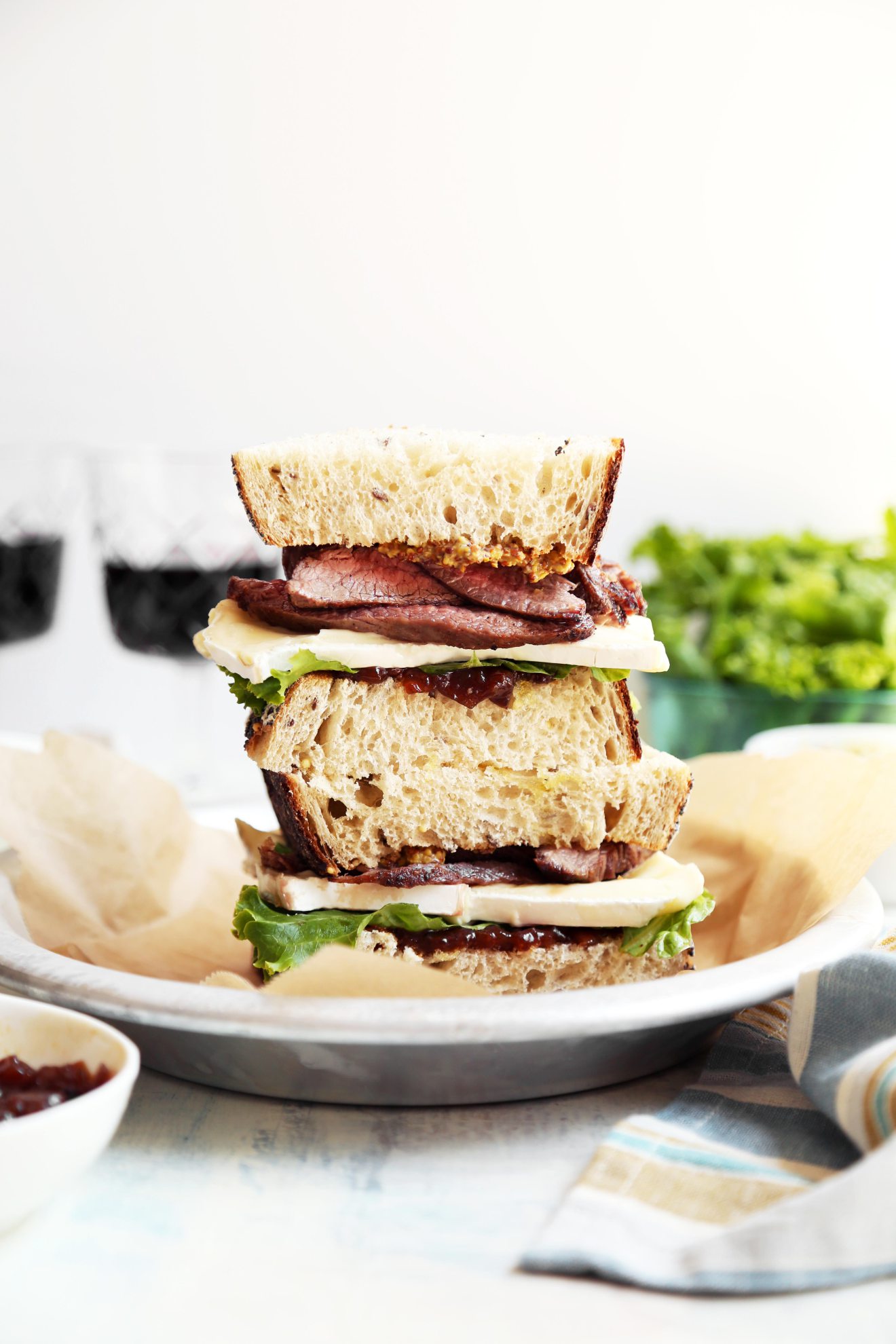 Cool Mom Eats weekly meal plan: Steak and Brie Sandwich at The Candid Appetite