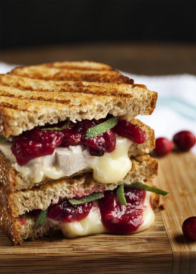 Ultimate Thanksgiving recipe guide: Turkey Brie and Cranberry Paninis at Just a Little Bit of Bacon 