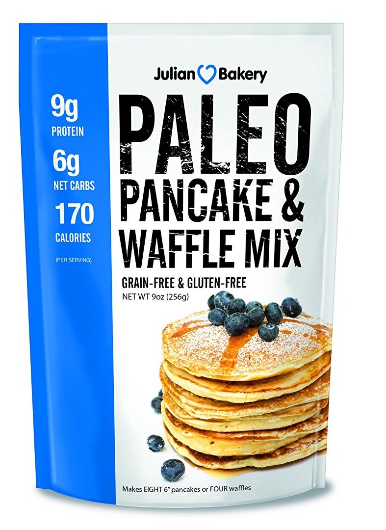 Essential Paleo pantry items: Julian Bakery Paleo Pancake and Waffle Mix | featured at Cool Mom Eats