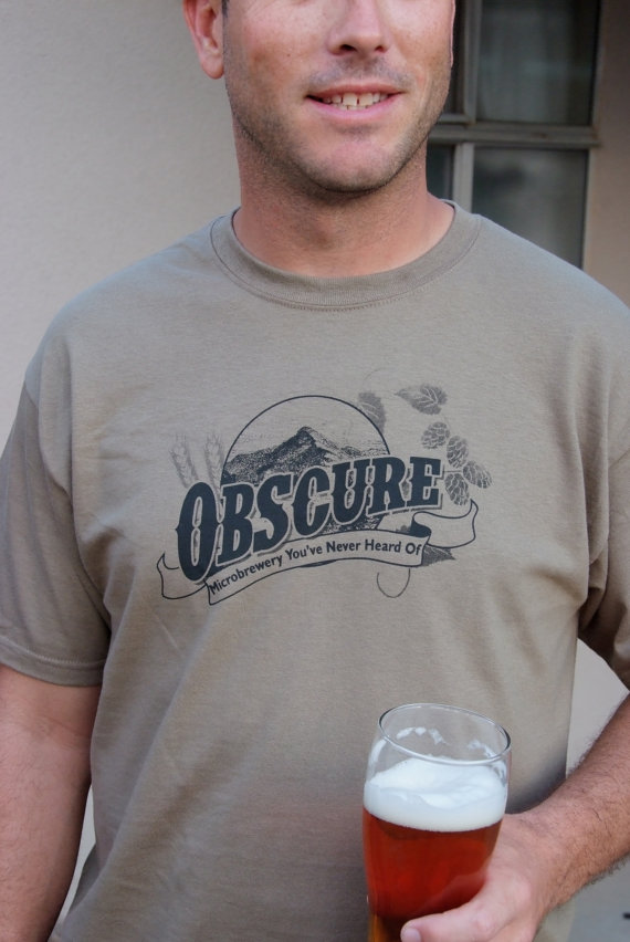 Hilarious gifts that poke (just enough!) fun of foodie culture for your favorite artisanal food, avocado toast, matcha tea loving friends with a sense of humor: Obscure brewery shirt at Brewer shirts on Etsy | Cool Mom Eats Hilarious gifts that poke (just enough!) fun of foodie culture for your favorite artisanal food, avocado toast, matcha tea loving friends with a sense of humor: Obscure brewery shirt at Brewer shirts on Etsy | Cool Mom Eats