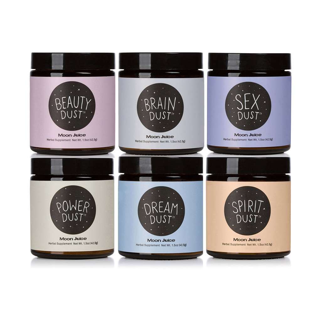 Splurge gifts for foodies who like to cook and eat it all: The full Moon Dust collection at Moon Juice | Cool Mom Eats holiday gift guide 2017