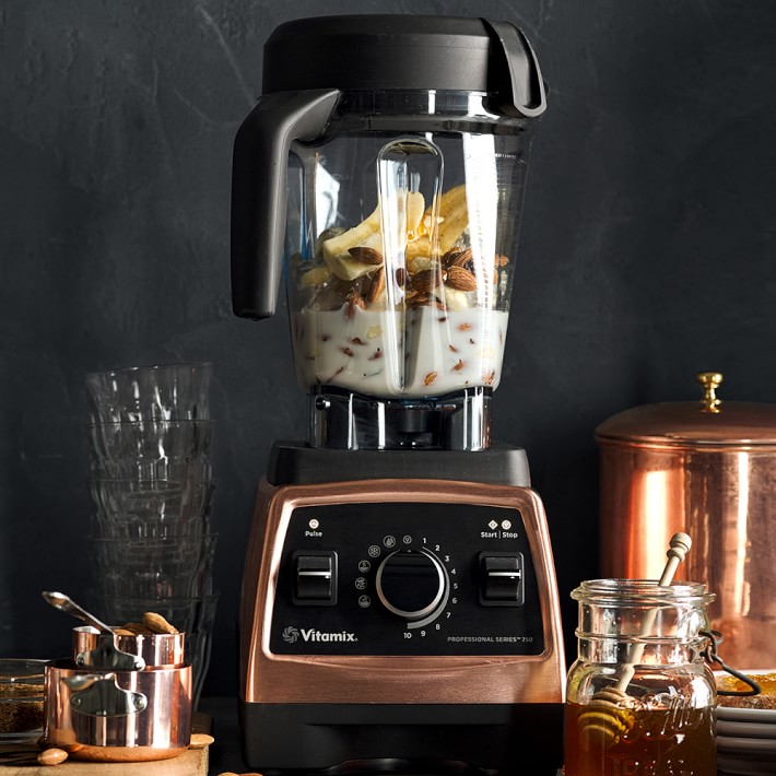Splurge gifts for foodies who like to cook and eat it all: The Vitamix 750 Pro Heritage Blender in gorgeous copper | Cool Mom Eats holiday gift guide 2017