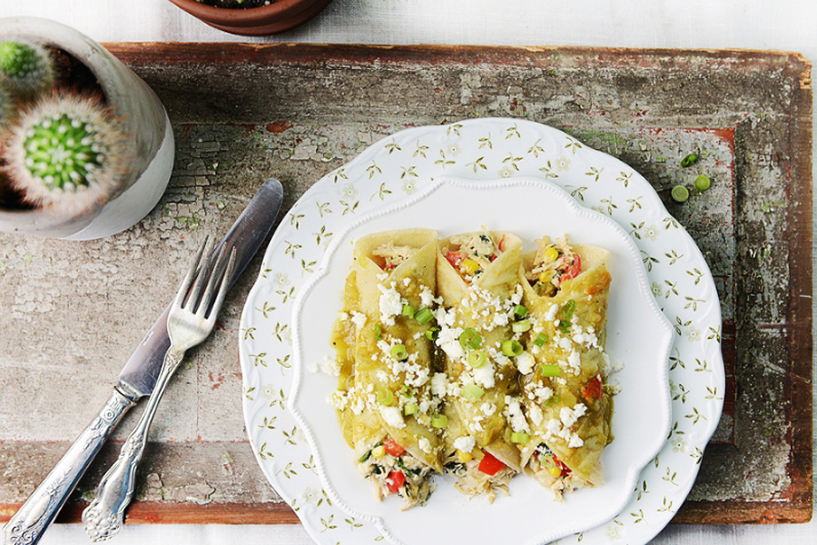 Weekly meal plans: Thanksgiving leftover enchiladas at Muy Delish